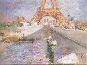 Carl Larsson, The Eiffel Tower Under Construction